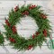 40Pcs Christmas 3D Artificial Pine Branches and Holly Berry Picks (Red Berry) 1"D x 1"W x 1"H